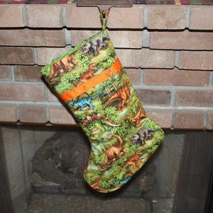 Dinosaur Christmas Stocking